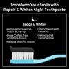 image:imageAquaSonic 2Pack of Repair amp Whiten Night Toothpaste  Strengthen amp Harden Tooth Enamel  Activated Charcoal Detoxifies Mouth amp Freshens Breath  FluorideFree PeroxideFree Whitening Formula