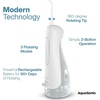 image:imageAquaSonic Aqua Flosser PRO  Rechargeable Electric Cordless Water Flosser for Teeth Gums amp Tongue  Waterproof Modern Design 300ml Large Tank 3 Modes 6 Jet Tips Deluxe Tongue Nozzle  Optic WhiteOptic White