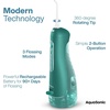 image:imageAquaSonic Aqua Flosser PRO  Rechargeable Electric Cordless Water Flosser for Teeth Gums amp Tongue  Waterproof Modern Design 300ml Large Tank 3 Modes 6 Jet Tips Deluxe Tongue Nozzle  Optic WhiteGreen