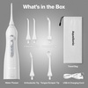 image:imageAquaSonic Aqua Flosser PRO  Rechargeable Electric Cordless Water Flosser for Teeth Gums amp Tongue  Waterproof Modern Design 300ml Large Tank 3 Modes 6 Jet Tips Deluxe Tongue Nozzle  Optic WhiteOptic White
