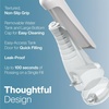 image:imageAquaSonic Aqua Flosser PRO  Rechargeable Electric Cordless Water Flosser for Teeth Gums amp Tongue  Waterproof Modern Design 300ml Large Tank 3 Modes 6 Jet Tips Deluxe Tongue Nozzle  Optic WhiteOptic White