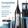image:imageAquaSonic Genuine Aqua Flosser Replacement Tips  5 Tips 4 Types Standard Periodontal Orthodontic amp Tongue Scraper  Authentic Parts BlackBlack
