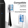 image:imageAquaSonic Genuine Duo Series Replacement Brush Heads  for Normal amp Sensitive Teeth  Compatible with Duo Series amp Home Dental Center Toothbrush Handles  NOT Compatible with Duo Series Pro