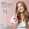 image:imageAquaSonic Genuine Icon Replacement Brush Heads  ADA Accepted  Compatible with AquaSonic Icon Toothbrush  6 Brush Heads  for Normal amp Sensitive Teeth Light PinkBlush