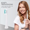 image:imageAquaSonic Genuine Icon Replacement Brush Heads  ADA Accepted  Compatible with AquaSonic Icon Toothbrush  6 Brush Heads  for Normal amp Sensitive Teeth Light PinkWhite
