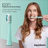 image:imageAquaSonic Genuine Icon Replacement Brush Heads  ADA Accepted  Compatible with AquaSonic Icon Toothbrush  6 Brush Heads  for Normal amp Sensitive Teeth Light PinkGreen