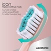 image:imageAquaSonic Genuine Icon Replacement Brush Heads  ADA Accepted  Compatible with AquaSonic Icon Toothbrush  6 Brush Heads  for Normal amp Sensitive Teeth Light PinkBlush