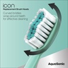 image:imageAquaSonic Genuine Icon Replacement Brush Heads  ADA Accepted  Compatible with AquaSonic Icon Toothbrush  6 Brush Heads  for Normal amp Sensitive Teeth Light PinkGreen