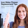 image:imageAquaSonic Genuine Icon Water Flosser Replacement Tips  5 Tips 4 Types Standard Periodontal Orthodontic amp Tongue Scraper  Authentic Parts MintBlush