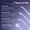 image:imageAquaSonic Genuine Icon Water Flosser Replacement Tips  5 Tips 4 Types Standard Periodontal Orthodontic amp Tongue Scraper  Authentic Parts MintLilac