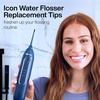 image:imageAquaSonic Genuine Icon Water Flosser Replacement Tips  5 Tips 4 Types Standard Periodontal Orthodontic amp Tongue Scraper  Authentic Parts MintNavy