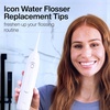 image:imageAquaSonic Genuine Icon Water Flosser Replacement Tips  5 Tips 4 Types Standard Periodontal Orthodontic amp Tongue Scraper  Authentic Parts MintPearl