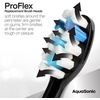 image:imageAquaSonic Genuine Proflex Replacement Brush Heads  ADA Accepted  for Whiter Teeth amp Gum Care  Compatible with Duo Series PRO and Others 8 Pack Black amp White