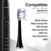 image:imageAquaSonic Genuine Proflex Replacement Brush Heads  ADA Accepted  for Whiter Teeth amp Gum Care  Compatible with Many AquaSonic Toothbrush Handles 3 Pack Black3 Pack Black