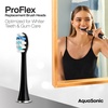 image:imageAquaSonic Genuine Proflex Replacement Brush Heads  ADA Accepted  for Whiter Teeth amp Gum Care  Compatible with Many AquaSonic Toothbrush Handles 3 Pack Black3 Pack Black