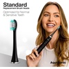 image:imageAquaSonic Genuine Standard Replacement Brush Heads  ADA Accepted  for Normal amp Sensitive Teeth  Compatible with Many AquaSonic Toothbrush Handles 8 Pack Black2 Pack Black