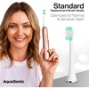 image:imageAquaSonic Genuine Standard Replacement Brush Heads  ADA Accepted  for Normal amp Sensitive Teeth  Compatible with Many AquaSonic Toothbrush Handles 8 Pack Black2 Pack White