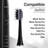 image:imageAquaSonic Genuine Standard Replacement Brush Heads  for Normal amp Sensitive Teeth  Compatible with Many AquaSonic Toothbrush Handles 2 Pack BlackBlack