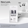 image:imageAquaSonic Genuine Standard Replacement Brush Heads  for Normal amp Sensitive Teeth  Compatible with Many AquaSonic Toothbrush Handles 2 Pack BlackWhite