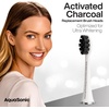 image:imageAquaSonic Genuine Standard Replacement Brush Heads  for Normal amp Sensitive Teeth  Compatible with Many AquaSonic Toothbrush Handles 2 Pack BlackWhite