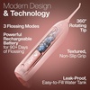 image:imageAquaSonic Icon Water Flosser for Teeth  Cordless Rechargeable Oral Irrigator  Waterproof Portable Dental Cleaning with Jet Tip  Braces Home Travel  OnyxBlush