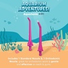 image:imageAquaSonic Kids Water Flosser for Ages 6  Standard Nozzle Orthodontic Nozzle amp Waterproof Stickers  4 Flossing Modes  Aquarium Adventures Theme PinkPink
