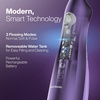 image:imageAquaSonic Water Flosser  Cordless Rechargeable Water Flossers for Teeth Cleaning  Waterproof Aqua Flosser Portable Oral Irrigator for Dental Cleaning with 5 Jet Tips  Braces Home TravelSatin Purple