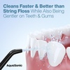 image:imageAquaSonic Water Flosser  Cordless Rechargeable Water Flossers for Teeth Cleaning  Waterproof Aqua Flosser Portable Oral Irrigator for Dental Cleaning with 5 Jet Tips  Braces Home TravelBlack