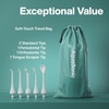 image:imageAquaSonic Water Flosser  Cordless Rechargeable Water Flossers for Teeth Cleaning  Waterproof Aqua Flosser Portable Oral Irrigator for Dental Cleaning with 5 Jet Tips  Braces Home TravelMint Green Metallic