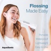 image:imageAquaSonic Water Flosser  Cordless Rechargeable Water Flossers for Teeth Cleaning  Waterproof Aqua Flosser Portable Oral Irrigator for Dental Cleaning with 5 Jet Tips  Braces Home TravelWhite