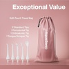 image:imageAquaSonic Water Flosser  Cordless Rechargeable Water Flossers for Teeth Cleaning  Waterproof Aqua Flosser Portable Oral Irrigator for Dental Cleaning with 5 Jet Tips  Braces Home TravelRose Gold