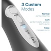 image:imageAquaSonic Water Flosser  Cordless Rechargeable Water Flossers for Teeth Cleaning  Waterproof Aqua Flosser Portable Oral Irrigator for Dental Cleaning with 5 Jet Tips  Braces Home TravelCharcoal Metallic
