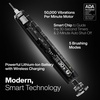 image:imageAquasonic Black Series PRO UV  UltraWhitening Electric Toothbrush  5 Modes amp Smart Timers  UV Sanitizing Base Premium Travel Case amp 6 Proflex Brush Heads  ADA Accepted1 Count Pack of 1