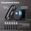 image:imageAquasonic Black Series PRO UV  UltraWhitening Electric Toothbrush  5 Modes amp Smart Timers  UV Sanitizing Base Premium Travel Case amp 6 Proflex Brush Heads  ADA Accepted1 Count Pack of 1