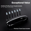 image:imageAquasonic Black Series PRO UV  UltraWhitening Electric Toothbrush  5 Modes amp Smart Timers  UV Sanitizing Base Premium Travel Case amp 6 Proflex Brush Heads  ADA Accepted1 Count Pack of 1