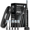 image:imageAquasonic Black Series PRO UV  UltraWhitening Electric Toothbrush  5 Modes amp Smart Timers  UV Sanitizing Base Premium Travel Case amp 6 Proflex Brush Heads  ADA Accepted1 Count Pack of 1