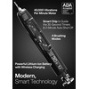 image:imageAquasonic Black Series Ultra Whitening Toothbrush  ADA Accepted Electric Toothbrush 8 Brush Heads amp Travel Case  40000 VPM Electric Motor amp Wireless Charging  4 Modes w Smart Timer1 Count Pack of 1