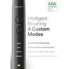 image:imageAquasonic Black Series Ultra Whitening Toothbrush  ADA Accepted Electric Toothbrush 8 Brush Heads amp Travel Case  40000 VPM Electric Motor amp Wireless Charging  4 Modes w Smart Timer1 Count Pack of 2