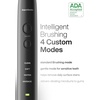 image:imageAquasonic Black Series Ultra Whitening Toothbrush  ADA Accepted Electric Toothbrush 8 Brush Heads amp Travel Case  40000 VPM Electric Motor amp Wireless Charging  4 Modes w Smart Timer1 Count Pack of 1