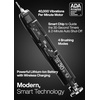 image:imageAquasonic Black Series Ultra Whitening Toothbrush  ADA Accepted Electric Toothbrush 8 Brush Heads amp Travel Case  40000 VPM Electric Motor amp Wireless Charging  4 Modes w Smart Timer1 Count Pack of 2