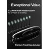 image:imageAquasonic Black Series Ultra Whitening Toothbrush  ADA Accepted Electric Toothbrush 8 Brush Heads amp Travel Case  40000 VPM Electric Motor amp Wireless Charging  4 Modes w Smart Timer1 Count Pack of 2