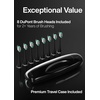 image:imageAquasonic Black Series Ultra Whitening Toothbrush  ADA Accepted Electric Toothbrush 8 Brush Heads amp Travel Case  40000 VPM Electric Motor amp Wireless Charging  4 Modes w Smart Timer1 Count Pack of 1