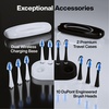 image:imageAquasonic Duo  Dual Handle Ultra Whitening 40000 VPM Wireless Charging Electric ToothBrushes  3 Modes with Smart Timers  10 Dupont Brush Heads amp 2 Travel Cases Included2 Count Pack of 1
