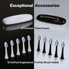image:imageAquasonic Duo Series PRO UV  ADA Accepted Electric Toothbrushes with UV Sanitizer  Inductive Charging Base  5 Modes with Smart Timers  10 Proflex Brush Heads amp 2 Travel Cases2 Count Pack of 1