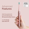 image:imageAquasonic Icon ADAAccepted Rechargeable Toothbrush  Magnetic Holder amp Slim Travel Case  2 Brushing Modes amp Smart Timers  Gentle MicroVibrations LilacBlush