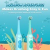 image:imageAquasonic Kids Electric Toothbrush Set for Ages 3  Soft Bristles Oscillating Brush Head Builtin Battery  Aquarium Adventures