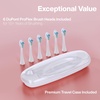 image:imageAquasonic Vibe Series PRO  UltraWhitening Electric Toothbrush  5 Modes amp Smart Timers  Premium Travel Case amp 6 Proflex Brush Heads  ADA Accepted Toothbrush Charcoal MetallicRose Gold