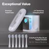 image:imageAquasonic Vibe Series PRO  UltraWhitening Electric Toothbrush  5 Modes amp Smart Timers  UV Sanitizing Base  ADA Accepted Optic WhiteCharcoal Metallic