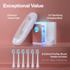 image:imageAquasonic Vibe Series PRO  UltraWhitening Electric Toothbrush  5 Modes amp Smart Timers  UV Sanitizing Base  ADA Accepted Optic WhiteSatin Rose Gold