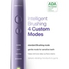 image:imageAquasonic Vibe Series UltraWhitening Toothbrush  ADA Accepted Electric Toothbrush  8 Brush Heads amp Travel Case  40000 VPM Motor amp Wireless Charging  4 Modes w Smart Timer  Charcoal MetallicSatin Violet